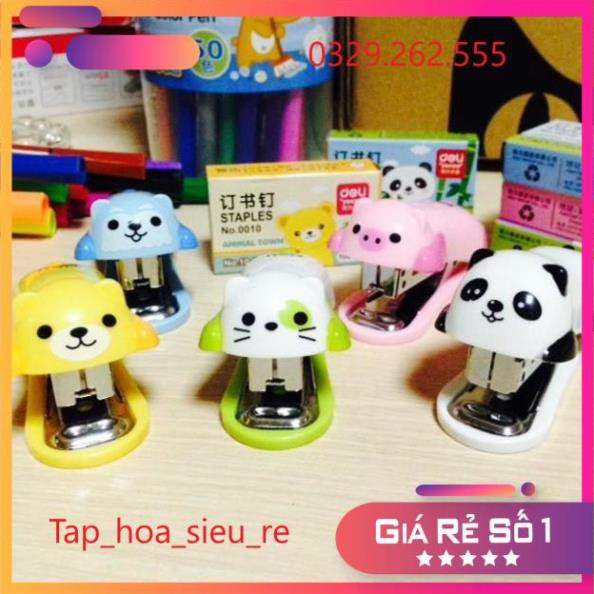 (Rẻ Vô địch) Dập ghim hình mini + lõi ghim 453 Deli hàng chính hãng