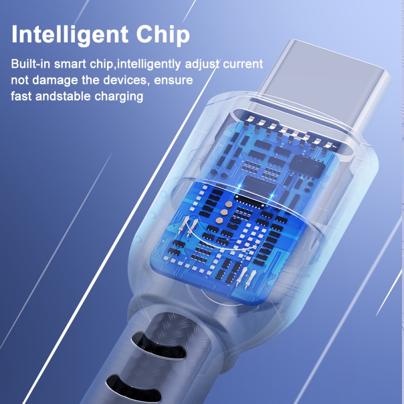 Dây cáp sạc nhanh FONKEN USB A sang Type C 3A 0.5/ 1/ 2m thích hợp cho Xiaomi Poco M3 X3 F2 Mi 11 9 Samsung Huawei Oppo