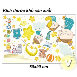 Decal dán tường Chúc bé ngủ ngon