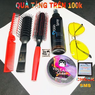 Combo Sáp vuốt tóc Volcanic Clay Apestomen + xịt tạo phồng Ocean Spray + Kính đi ngày và đêm +  lược tạo phồng