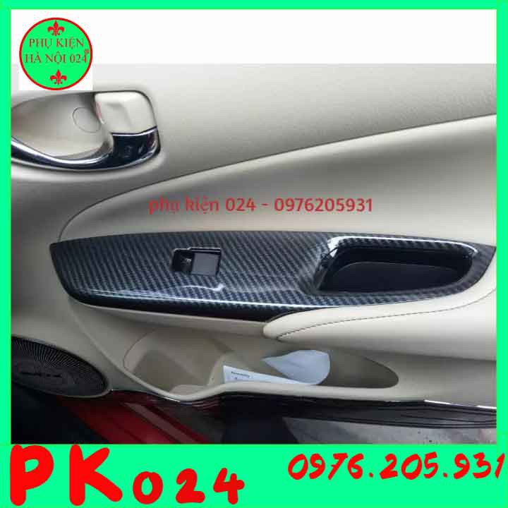 [Vios Cacbon] Bộ Ốp Nội Thất Vios 2019 2020 Vân Cacbon
