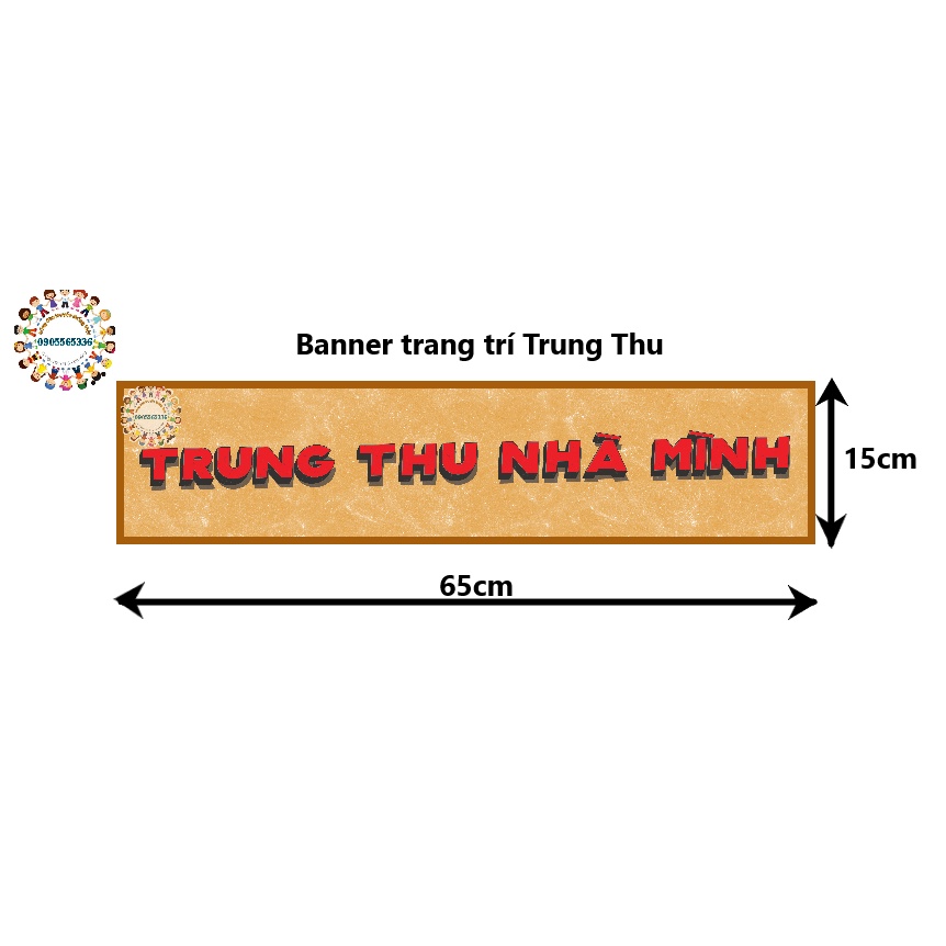 Tem dán tường trang trí Trung Thu cổ xưa 65cm