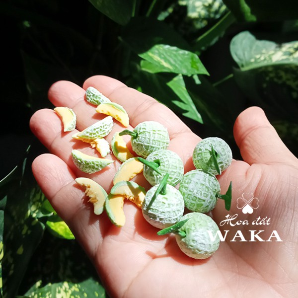 Mô hình Trái Dưa Lưới Mini- Rau Củ Quả Mini 1/12
