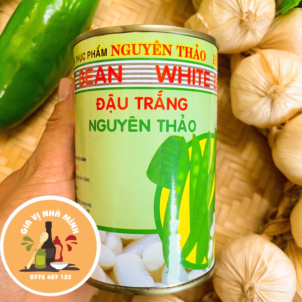 ĐẬU TRẮNG ĐÓNG LON NGUYÊN CHẤT NGUYÊN THẢO 425GR