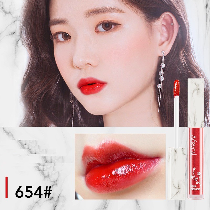 Son kem lỏng cute nắp vân đá A'erveal thơm mùi dâu tây | BigBuy360 - bigbuy360.vn