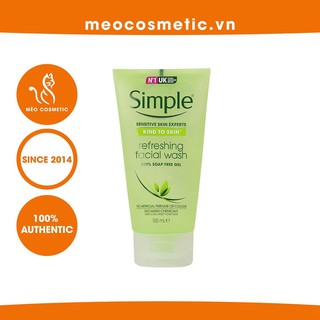 Sữa Rửa Mặt Simple Kind to Skin Refreshing Facial Wash Gel 150ml