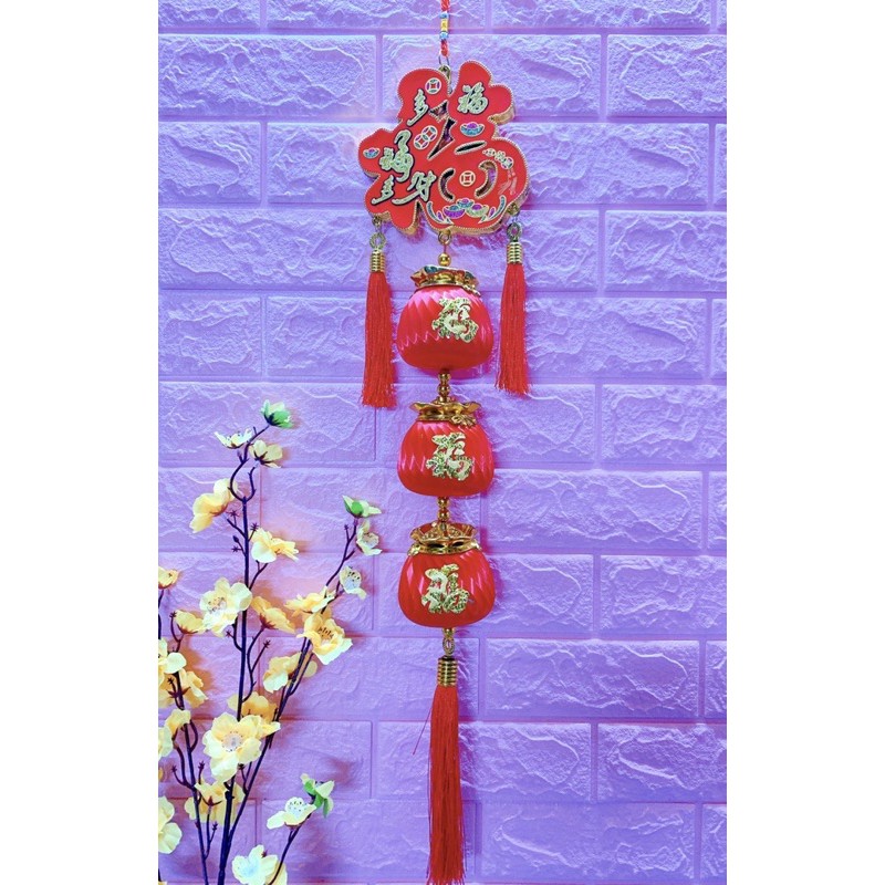 Dây chữ PHÚC - lồng đèn ( cá/quạt/chữ ) trang trí TẾT