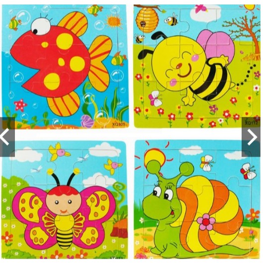 Tranh ghép 9 miếng hình con vật