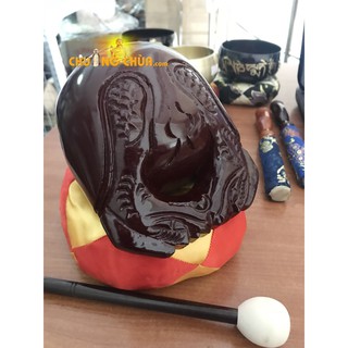 Mõ tụng kinh Đài Loan 4 inch (bộ gồm 1 mõ, 1 đế, 1 dùi)