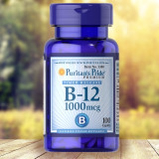 Viên uống hỗ trợ tế bào thần kinh và máu Puritan's Pride Timed Release B-12 1000mcg 100 viên