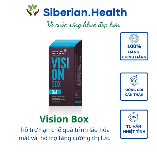 Thực phẩm bảo vệ sức khỏe Vision Box-Siberian Wellness – 30 túi – Date T2/2023