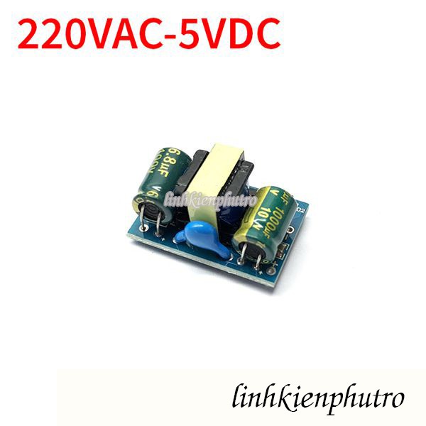 Mạch nguồn xung 220VAC - 5VDC - 600mA