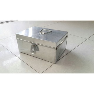 Hòm tôn đựng tiền, đựng đồ cá nhân, đựng tài liệu  27x18x13cm