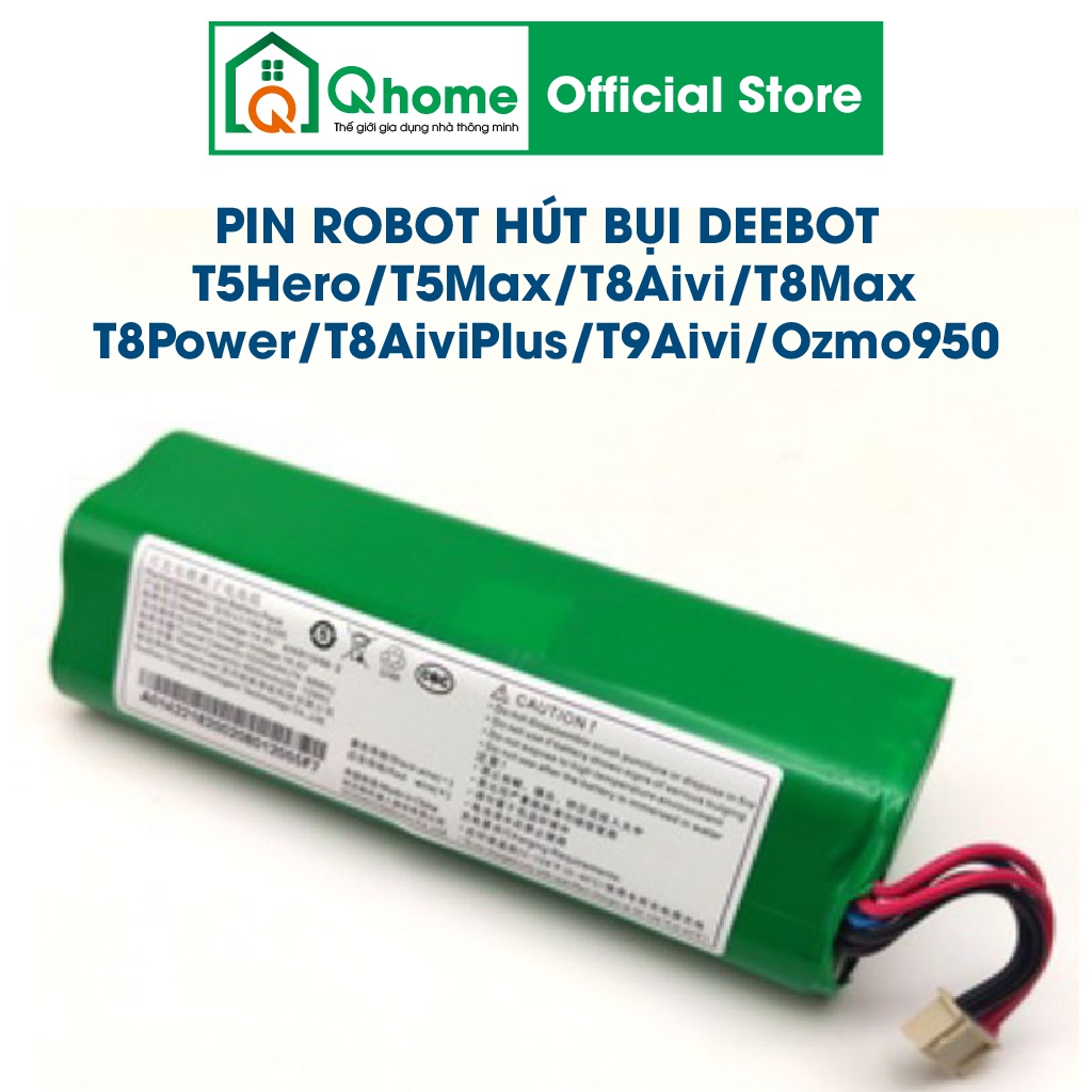 Pin Robot Hút Bụi Ecovacs Deebot T5 Hero/T5 Max/T8 Aivi/T8 Max/T8 Power/T8 Aivi Plus/T9 Aivi/Ozmo 950