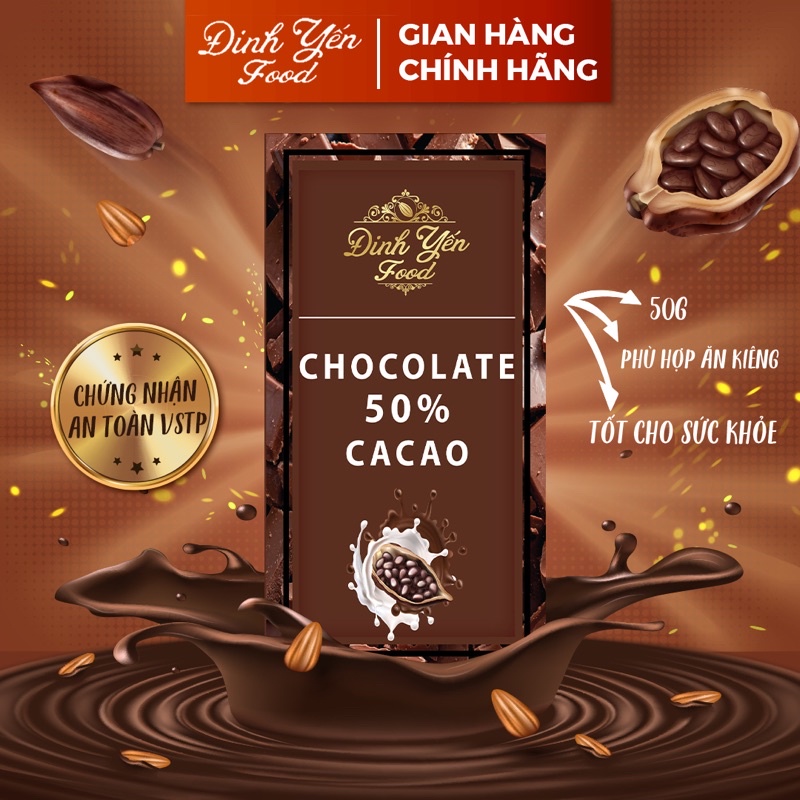 Combo mix 10 vị 10 hộp socola 50g đồ ăn vặt siêu ngon giá rẻ