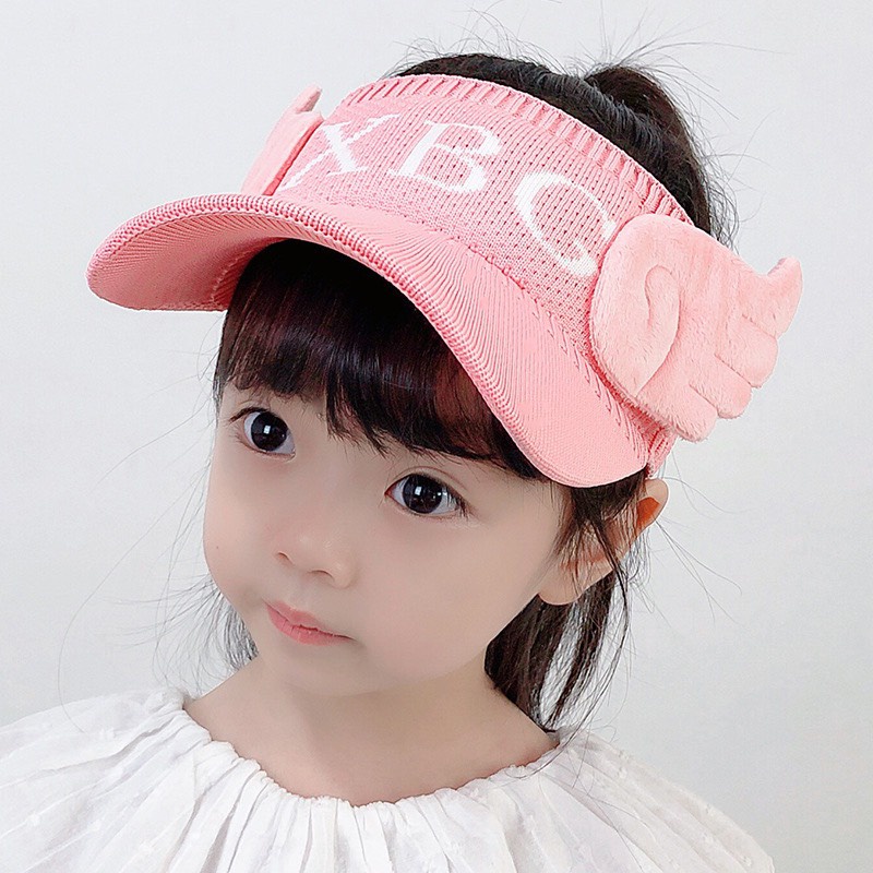Mũ lưỡi trai cho bé trai gái nữa đầu, nón kết trẻ em thời trang hình cánh thiên thần siêu đáng yêu