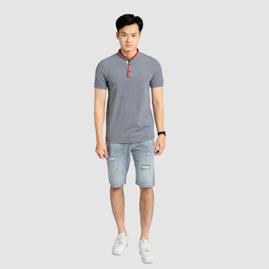 Áo polo ngắn cộc tay nam CIZA cổ tàu vải cotton phong cách casual size S M L XL APNR13