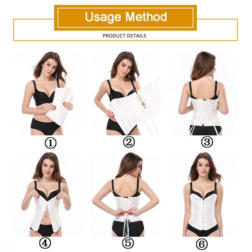 Niuyou Áo Nịt Ngực Corset Phối Dây Buộc Qua Xương Kiểu Gothic