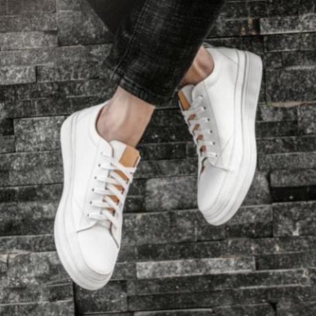 Giày Thể Thao Nam Cao Cấp - Giầy Sneaker Nam Da Bò Thật Nguyên Tấm, Đế Cao Su CHEAPSTORE - CS475 (bảo hành 24 tháng) aa1