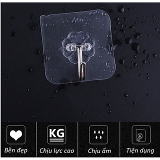 Combo 100 Móc Dán Tường Trong Suốt Siêu Dính Siêu Chịu Lực Loại 10kg