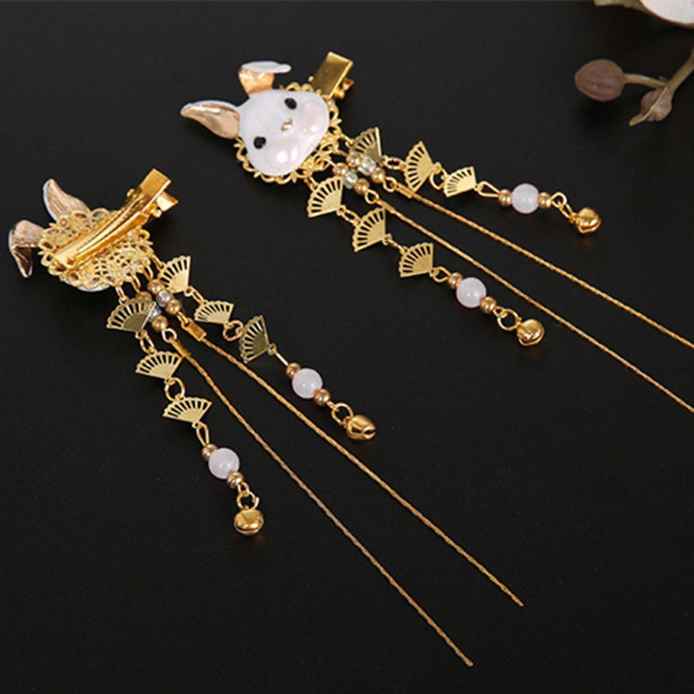 Kẹp Tóc Hình Thỏ Dễ Thương Dùng Hóa Trang Cho Nữ