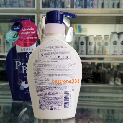 Sữa tắm dưỡng ẩm hương hoa dịu ngọt Senka Perfect Bubble for Body 500ml