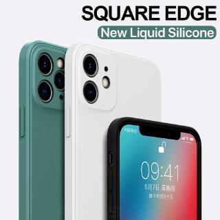 Ready For iPhone 7 Plus 8 Plus Soft Case Luxury Original Square Liquid Silicone Phone Cover