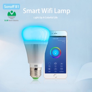 Sonoff B1 Bóng đèn thông minh điều khiển từ xa thay đổi màu sắc, hỗ trợ điều khiển bằng giọng nói.
