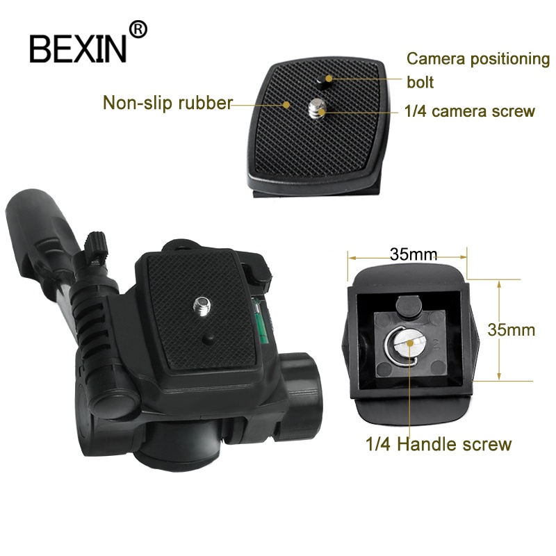 Đầu gắn BEXIN 3D bằng nhựa thông dụng cho chân máy ảnh SLR | BigBuy360 - bigbuy360.vn