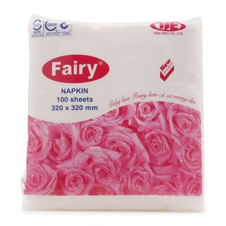 Giấy ăn Napkin Fairy vuông 100 tờ