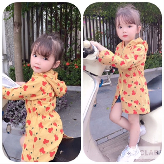 Áo chống nắng toàn thân cho bé gái