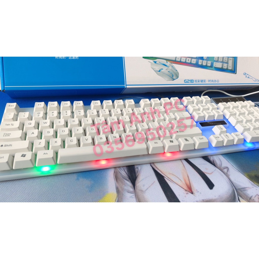 Bộ bàn phím kèm chuột máy tính G21 LED 7 Màu Ấn Tượng - bàn phím giả cơ giá rẻ, chất lượng | BigBuy360 - bigbuy360.vn
