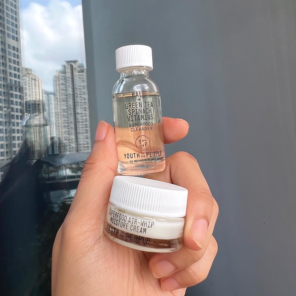 Set Sữa Rửa Mặt và Kem Dưỡng Ẩm Youth To The People Cleanser & Moisture Cream Mini Set