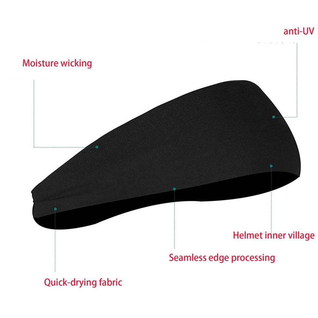 Set 1 / 4 Băng Đô Co Giãn Màu Sắc Trơn Dùng Để Tập Thể Thao / Yoga / Đạp Xe Dành Cho Nam