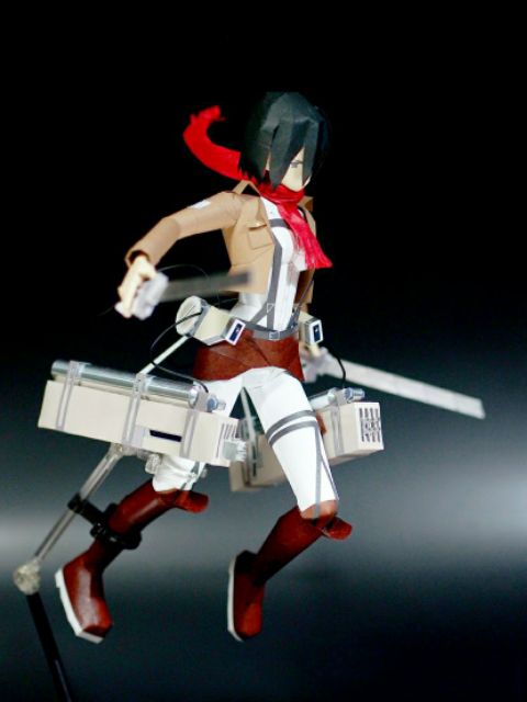 Mô hình giấy anime  Mikasa Ackerman
