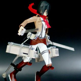 Mô hình giấy anime [Attack on Titan] Mikasa Ackerman