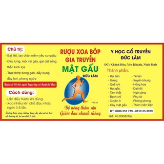 rượu xoa bóp mật gấu đức lâm
