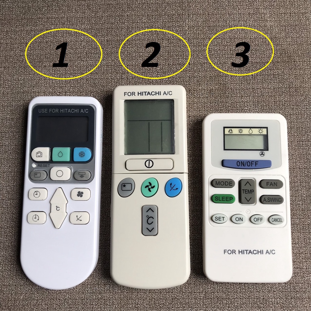 Remote Điều khiển điều hòa Hitachi thay thế hàng nội địa, Tặng pin !
