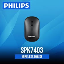 MOUSE CÓ DÂY, CHUỘT VĂN PHÒNG, CHUỘT VI TÍNH PHILIPS SPK 7403 ĐEN (KD) (M403)