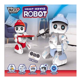 Đồ chơi chú robot Vecto quản gia thông thái (xanh - đỏ)