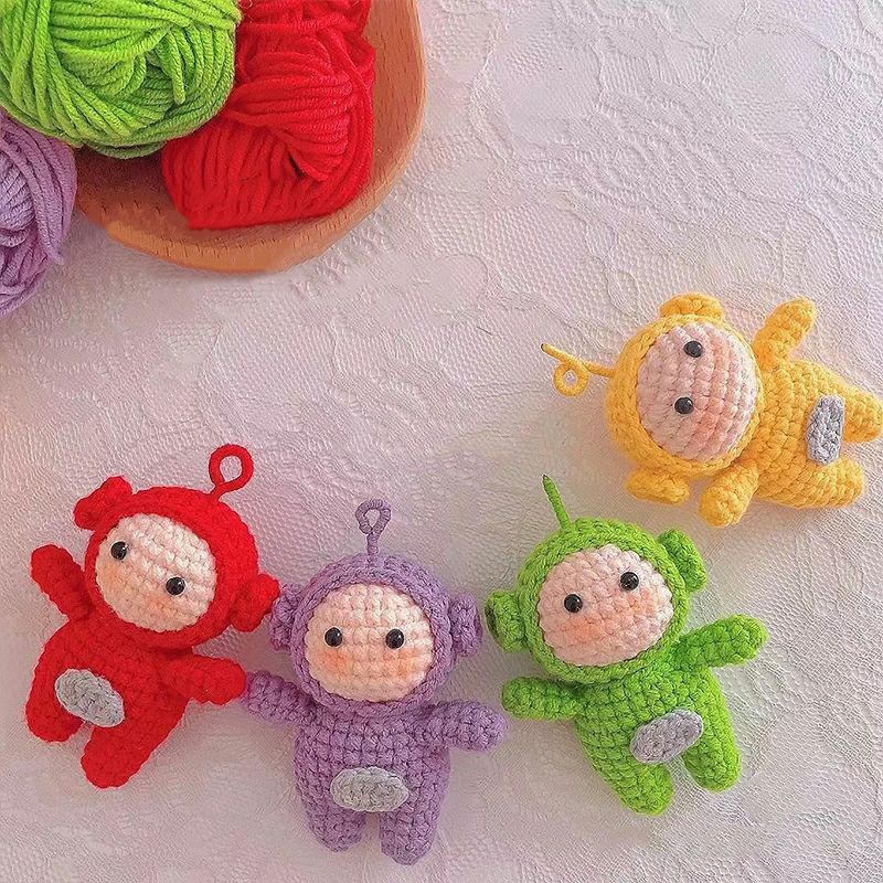 Móc Khóa Len Teletubbies doll mini