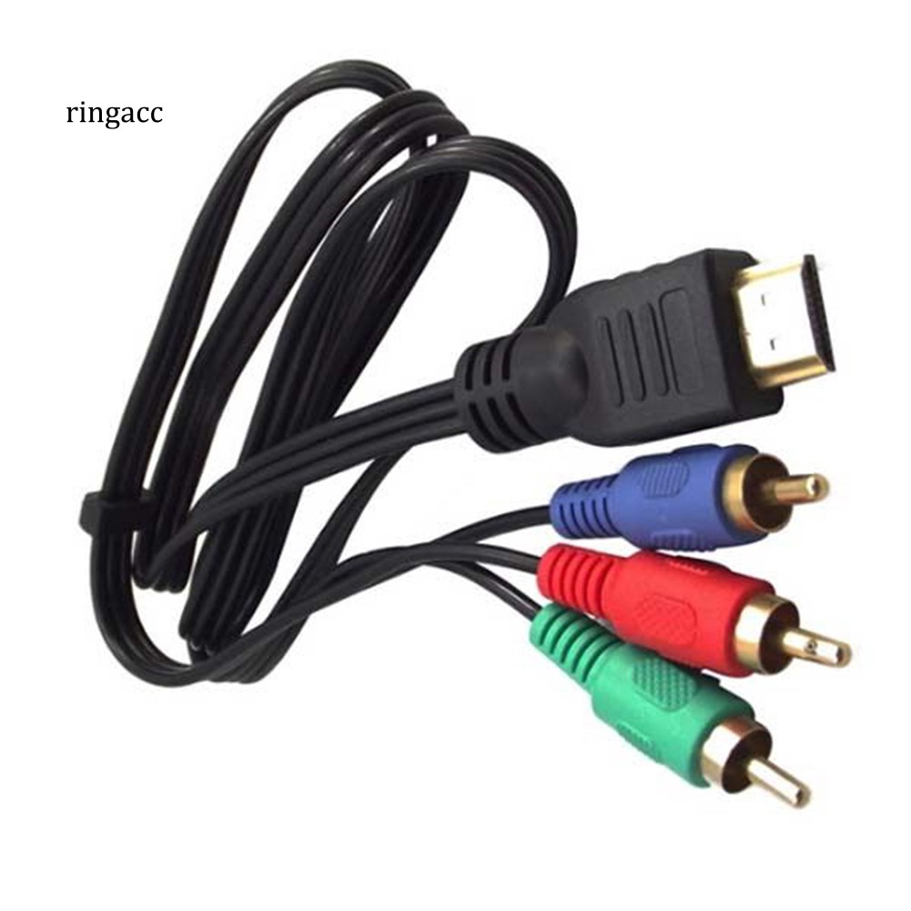 Cáp nối hình ảnh và âm thanh cỡ 1m đầu nối HDMI sang 3 RCA