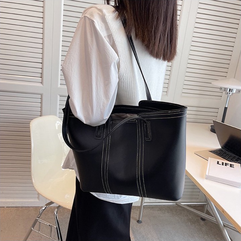 Túi Đeo Vai Cỡ Lớn Màu Sắc Đơn Giản Thời Trang Cho Nữ