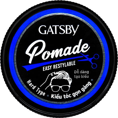 Sáp vuốt tóc nam GATSBY EASY RESTYLABLE POMADE HARD TYPE 65G