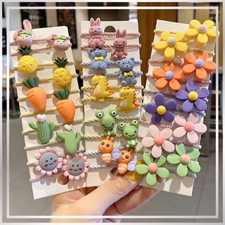 Set 10 Dây Chun Buộc Tóc Hoạt Hình Giao Màu Ngẫu Nhiên, TONGKHOCHITUE