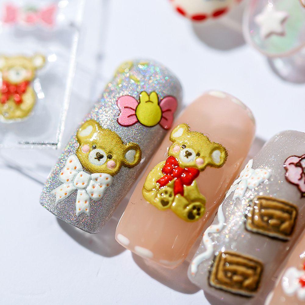 Miếng Dán Trang Trí Móng Tay Tự Dính Họa Tiết Hoạt Hình Tom / Hành Tinh 3D