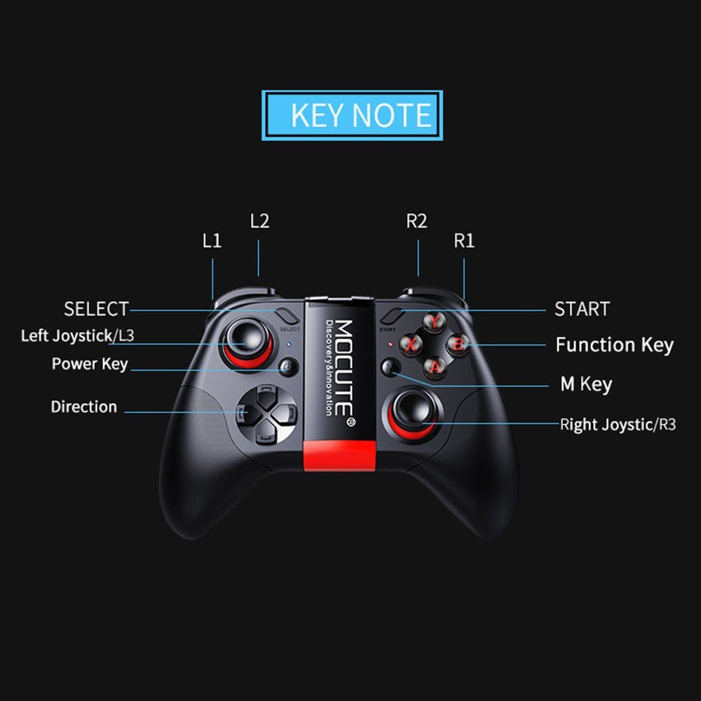 Tay cầm chơi game Bluetooth MOCUTE cho iPhone Android