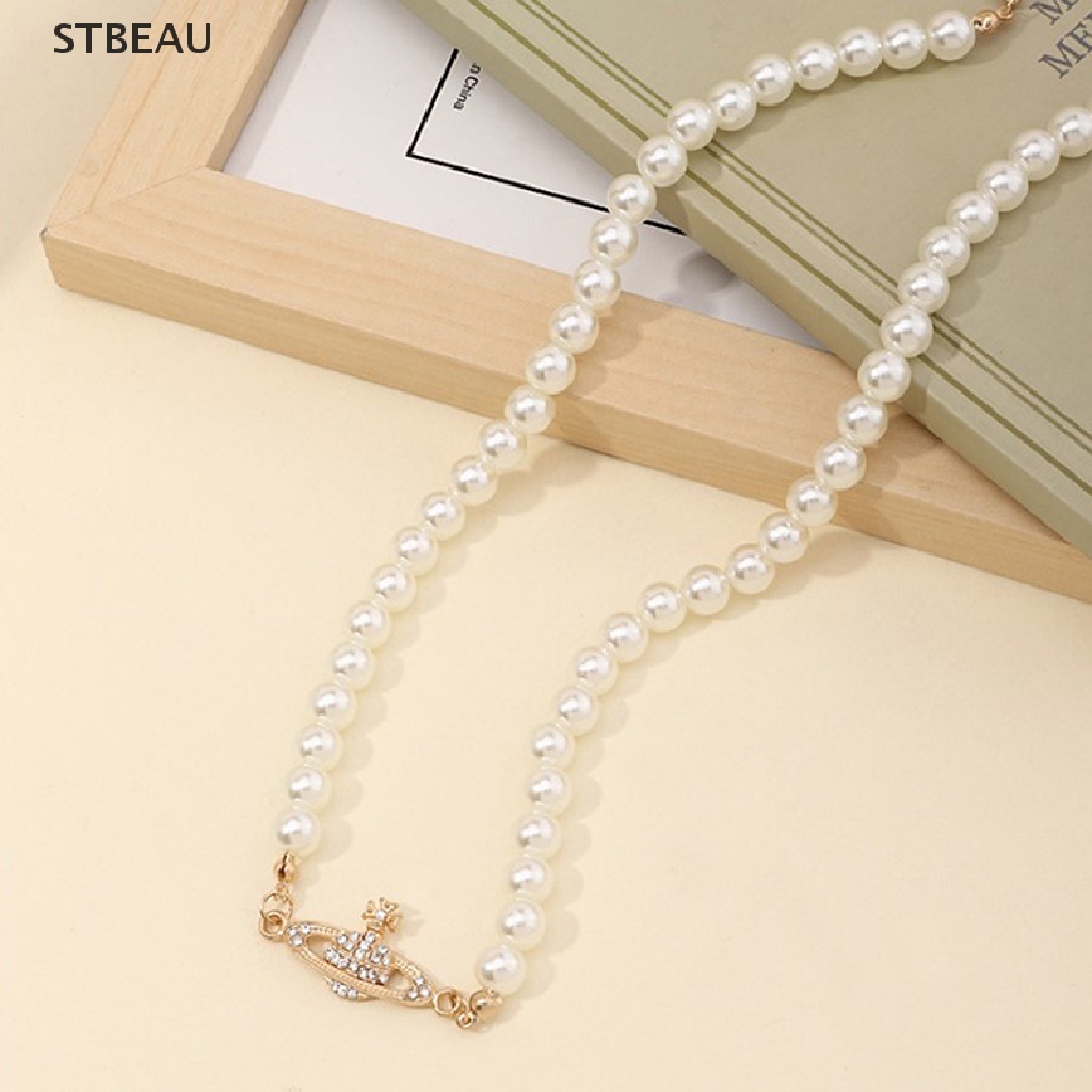 [Cxsteau] Vòng cổ Mặt Đá Saturn Cổ Điển Cho Nữ