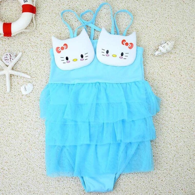 Bộ đồ bơi Kitty cho bé - váy bơi dễ thương cho bé gái