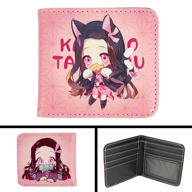 Ví Ngắn In Hình Nhân Vật Tanjirou Nezuko Kiyuki Zenitsuki Purgatory Inosuke Thời Trang